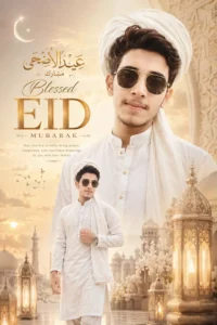 Peaceful White Traditional Islamic Portrait Prompt