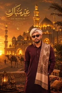 Royal Desert Palace Arabian Eid Style Prompt