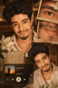 Aesthetic man portrait
