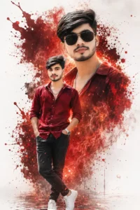 Red Fire Energy Poster