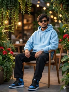Luxury Outdoor Café Portrait