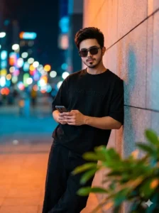 Urban Night Fashion Portrait
