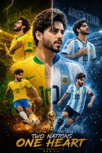 Brazil vs Argentina Split Poster