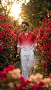 Red Flower Fashion Walk