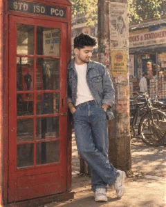 90s indian retro ai prompts public telephone booth